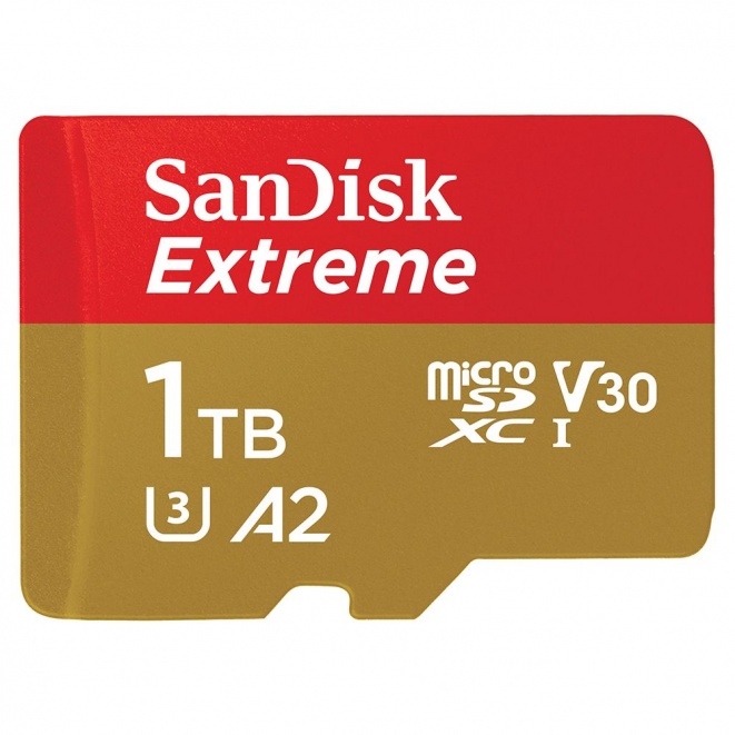 SanDisk Extreme MicroSDXC 160MBs UHSI Card with adapter 1TB